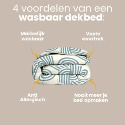 Easy Dekbed Zonder Overtrek - Curvy Lines