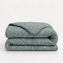 Easy Dekbed Zonder Overtrek Denim - Groen