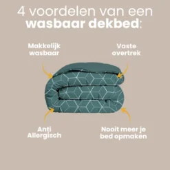 Easy Dekbed Zonder Overtrek - Endless Hexagons