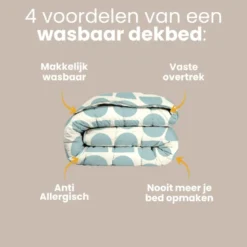 Easy Dekbed Zonder Overtrek - Half Circles