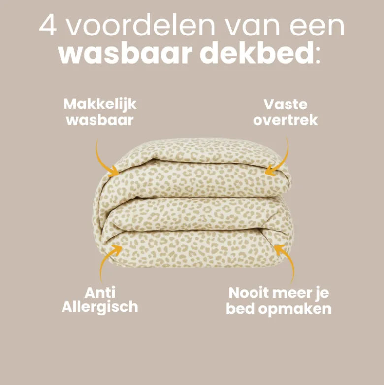 Easy Dekbed Zonder Overtrek - Leopard