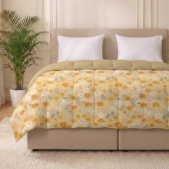 Easy Dekbed Zonder Overtrek - Orange Flower Field