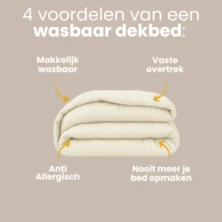 Easy Dekbed Zonder Overtrek - Off White