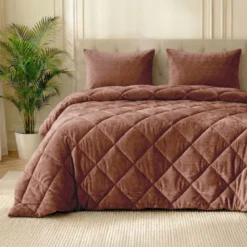 Easy Dekbed Zonder Overtrek Velvet Japandi - Mocha Mousse