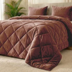 Easy Dekbed Zonder Overtrek Velvet Japandi - Mocha Mousse