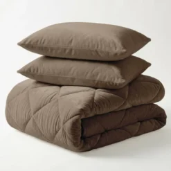 Easy Dekbed Zonder Overtrek - Velvet - Taupe
