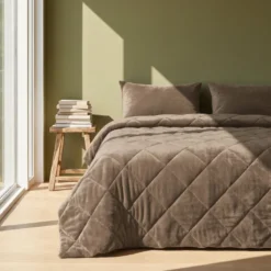Easy Dekbed Zonder Overtrek - Velvet - Taupe