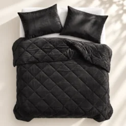 Easy Dekbed Zonder Overtrek - Velvet - Antraciet