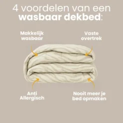 Easy Dekbed Zonder Overtrek - Wood Grain