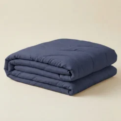 Easy Dekbed Zonder Overtrek Wave Uni - Navy