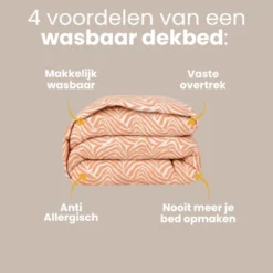 Easy Dekbed Zonder Overtrek - Zebra - Roze