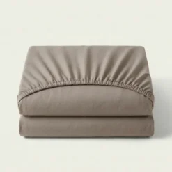 Hoeslaken - Egyptisch Katoen Jersey Stretch - Taupe
