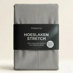 Hoeslaken - Egyptisch Katoen Jersey Stretch - Grijs
