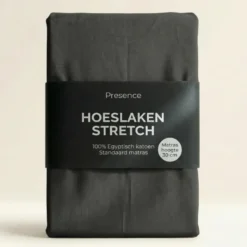 Hoeslaken - Egyptisch Katoen Jersey Stretch - Antraciet