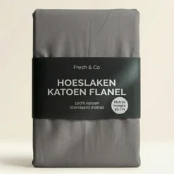 Hoeslaken Flanel - Antraciet