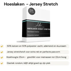 Hoeslaken - Jersey Stretch - Grijs