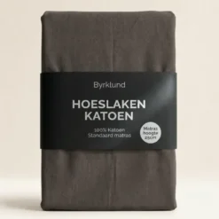 Hoeslaken Katoen - Antraciet