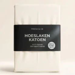 Hoeslaken - Katoen - Crème
