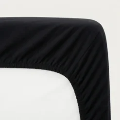 Hoeslaken - Katoen Dubbel Jersey - Zwart
