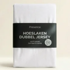 Hoeslaken - Katoen Dubbel Jersey - Wit