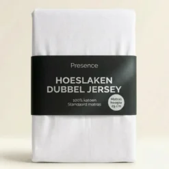 Hoeslaken - Katoen Dubbel Jersey - Wit