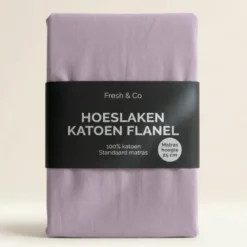 Hoeslaken - Katoen Flanel - Paars