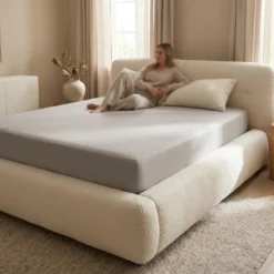 Hoeslaken Katoen - Jersey Stretch - Taupe