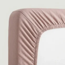 Hoeslaken Katoen - Jersey Stretch - Oud Roze
