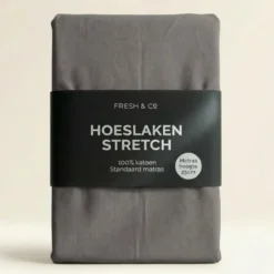 Hoeslaken - Katoen Jersey Stretch - Donkergrijs