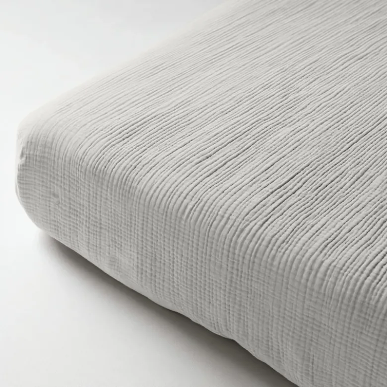 Hoeslaken Katoen Mousseline - Creme