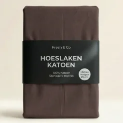 Hoeslaken - Katoen - Taupe