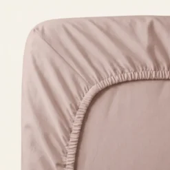 Hoeslaken Percale-Katoen - Oud Roze