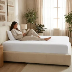 Hoeslaken Percale-Katoen - Wit