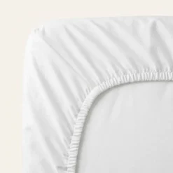 Hoeslaken Percale-Katoen - Wit