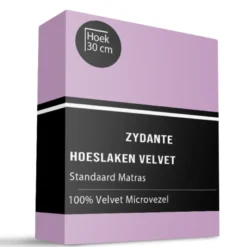 Hoeslaken Velvet - Roze