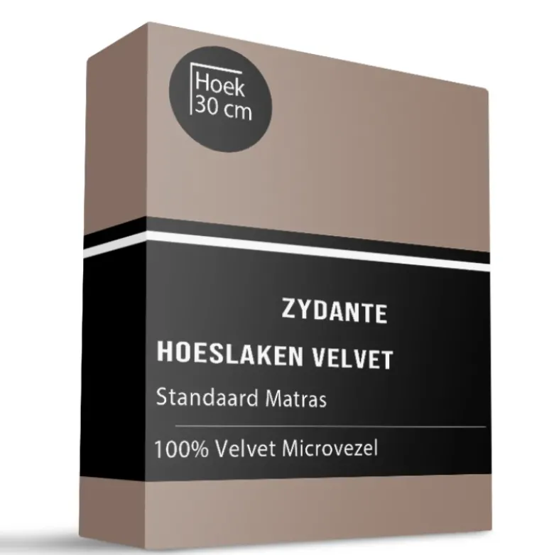 Hoeslaken Velvet - Taupe