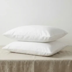 Kussenslopen Percale Katoen - 2-PACK - Wit