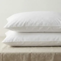 Kussenslopen Percale Katoen - 2-PACK - Wit