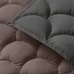 Lazy Dekbed Zonder Overtrek - Double Face - Bruin/Antraciet
