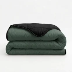 Lazy Dekbed Zonder Overtrek - Double Face - Groen/Zwart