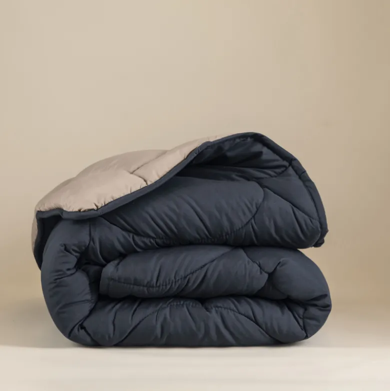 Lazy Dekbed Zonder Overtrek - Double Face - Antraciet /Taupe