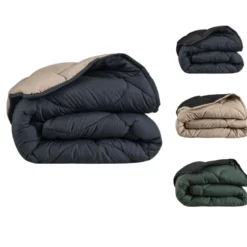Lazy Dekbed Zonder Overtrek - Double Face - Antraciet /Taupe