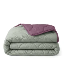 Lazy Dekbed Zonder Overtrek - Groen/Rose