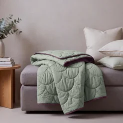 Lazy Dekbed Zonder Overtrek - Groen/Rose