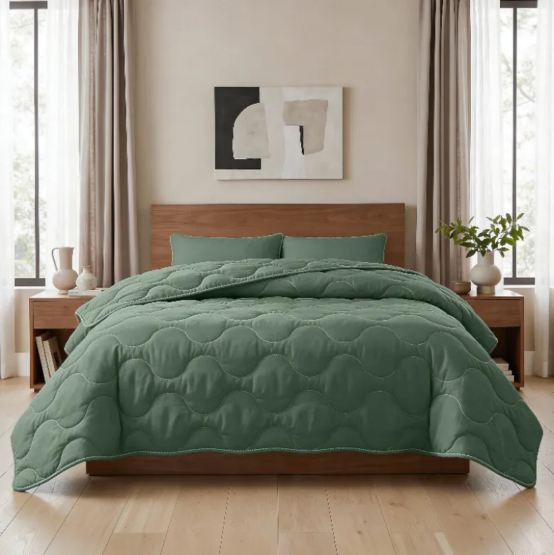 Lazy Dekbed Zonder Overtrek - Groen