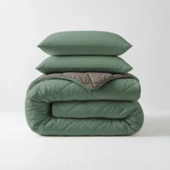 Lazy Dekbed Zonder Overtrek - Groen/Kaki