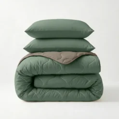 Lazy Dekbed Zonder Overtrek - Groen/Kaki