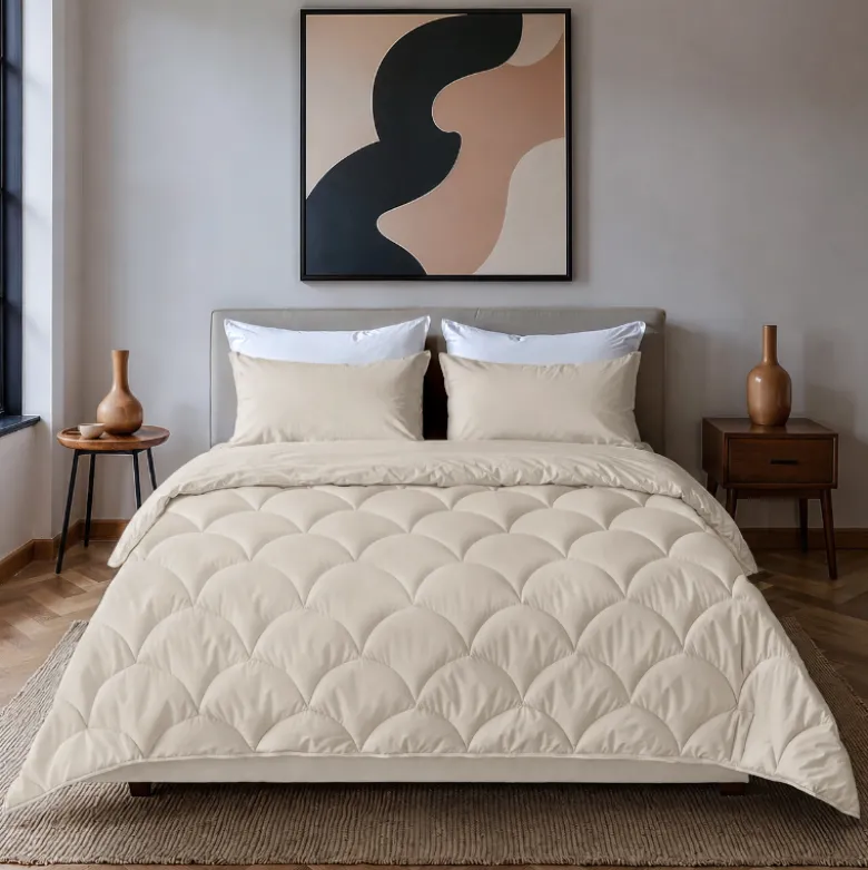 Lazy Dekbed Zonder Overtrek - Licht Taupe