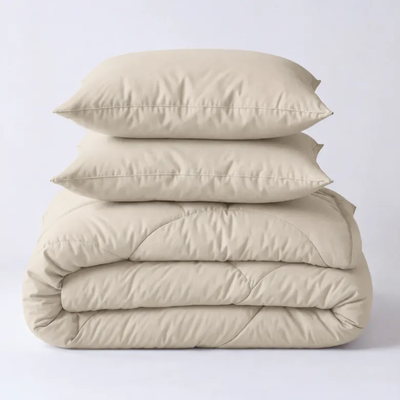 Lazy Dekbed Zonder Overtrek - Licht Taupe