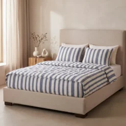 Lazy Dekbed Zonder Overtrek met Instopstrook - Katoen - Royal Stripe